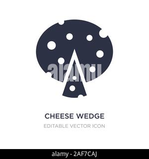 L'icône de filtre en coin fromage sur fond blanc. Élément simple illustration de concept alimentaire fromage symbole icône wedge. design. Illustration de Vecteur