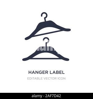 Hanger label icône sur fond blanc. Élément simple illustration de concept général. hanger label symbole icône du design. Illustration de Vecteur