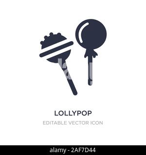 L'icône "lollypop" sur fond blanc. Élément simple illustration de Food concept. lollypop symbole icône du design. Illustration de Vecteur