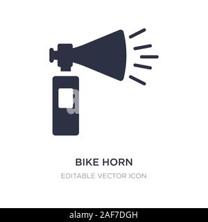 L'icône de l'avertisseur sonore de vélo sur fond blanc. Élément simple illustration de concept général. corne vélo symbole icône du design. Illustration de Vecteur