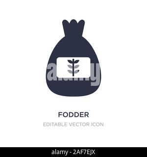 L'icône de fourrage sur fond blanc. Élément simple illustration de Food concept design symbole icône fourragères.. Illustration de Vecteur