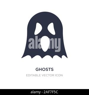 Fantômes icône sur fond blanc. Illustration à partir de l'élément simple concept Halloween Fantômes. symbole icône du design. Illustration de Vecteur