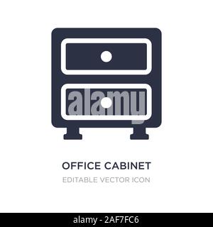 Cabinet Office icône sur fond blanc. Élément simple illustration de concept général du cabinet office. symbole icône du design. Illustration de Vecteur