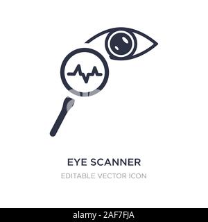 L'icône de l'œil médical scanner sur fond blanc. Illustration à partir de l'élément simple concept médical médical scanner des yeux. symbole de l'icône du design. Illustration de Vecteur