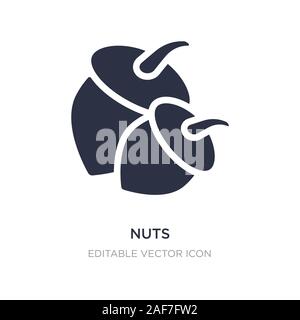 Icône d'écrous sur fond blanc. Élément simple illustration de concept général. symbole icône écrous design. Illustration de Vecteur