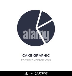 Cake icône graphique sur fond blanc. Élément simple illustration de Food concept. cake icône graphique conception de symbole. Illustration de Vecteur
