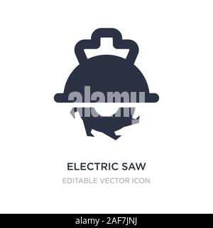 Scie électrique icône sur fond blanc. Élément simple illustration de concept de l'industrie. scie électrique symbole icône du design. Illustration de Vecteur
