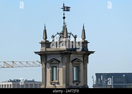 Milan vu depuis le toit de la galerie Vittorio Emanuele II, Milan, Lombardie, Italie, Europe province Banque D'Images