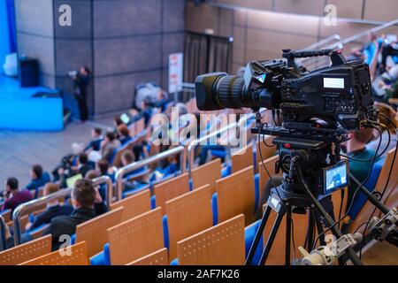 L'écoute de l'auditoire le conférencier Banque D'Images