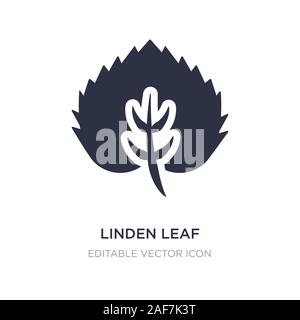 Linden leaf icône sur fond blanc. Illustration de la nature de l'élément simple concept. linden leaf symbole icône du design. Illustration de Vecteur
