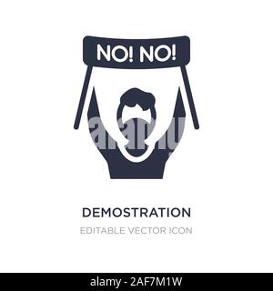 Démonstration icône sur fond blanc. Élément simple illustration d'autres concept. démonstration symbole icône du design. Illustration de Vecteur