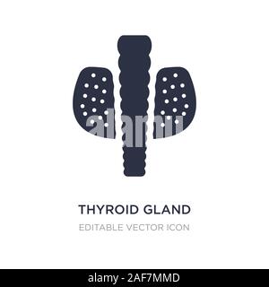 Glande thyroïde icône sur fond blanc. Illustration à partir de l'élément simple concept médical. thyroïde symbole icône du design. Illustration de Vecteur