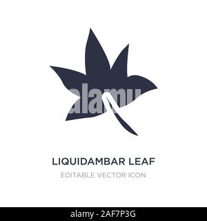 Liquidambar leaf icône sur fond blanc. Illustration de la nature de l'élément simple concept. liquidambar leaf symbole icône du design. Illustration de Vecteur