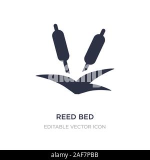 Roselière icône sur fond blanc. Illustration de la nature de l'élément simple concept. roselière symbole icône du design. Illustration de Vecteur