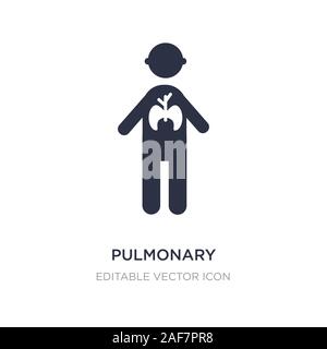 Icône pulmonaire sur fond blanc. Élément simple illustration de personnes. concept design symbole icône pulmonaire. Illustration de Vecteur