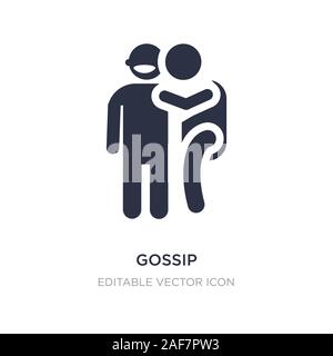 Gossip icône sur fond blanc. Élément simple illustration de personnes concept. gossip symbole icône du design. Illustration de Vecteur