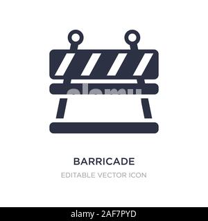 Barricade icône sur fond blanc. Élément simple illustration du concept de sécurité. barricade symbole icône du design. Illustration de Vecteur