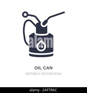 L'huile peut s'icône sur fond blanc. Élément simple illustration d'autres concept. L'huile peut symbole icône du design. Illustration de Vecteur