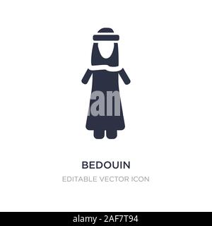 L'icône de bédouin sur fond blanc. Élément simple illustration de personnes. concept design symbole icône bédouin. Illustration de Vecteur