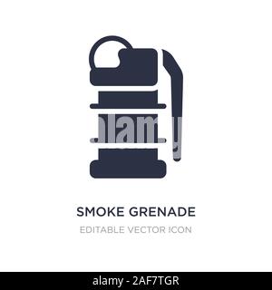 L'icône de grenades fumigènes sur fond blanc. Élément simple illustration du concept de sécurité. L'icône design symbole grenade fumigène. Illustration de Vecteur