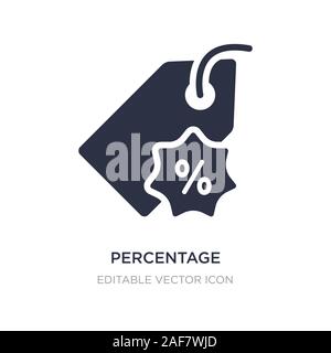 Remise en pourcentage icône sur fond blanc. Élément simple illustration des signes concept. remise en pourcentage symbole icône du design. Illustration de Vecteur
