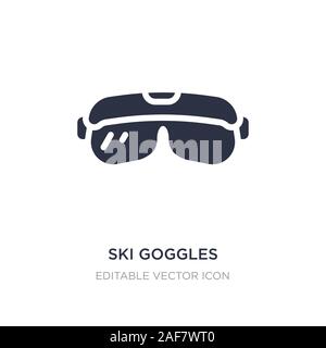 Lunettes de ski icône sur fond blanc. Élément simple illustration du concept de sécurité. Lunettes de ski symbole icône du design. Illustration de Vecteur