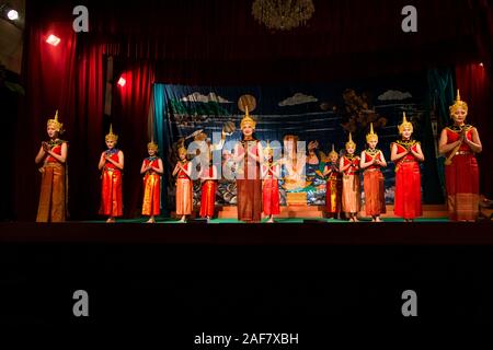 Ramayana lao à la Royal performance Theature à Luang Prabang, Laos Banque D'Images