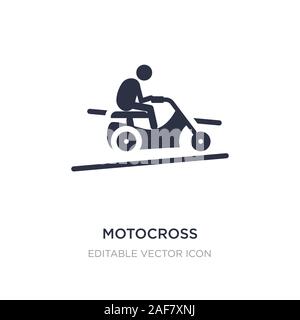 Icône motocross sur fond blanc. Illustration à partir de l'élément simple concept Sport symbole icône motocross. design. Illustration de Vecteur