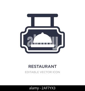 Restaurant icône sur fond blanc. Élément simple illustration des signes. concept design symbole icône restaurant. Illustration de Vecteur