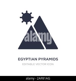 Les pyramides d'icône sur fond blanc. Élément simple illustration de Travel concept. pyramides symbole icône du design. Illustration de Vecteur