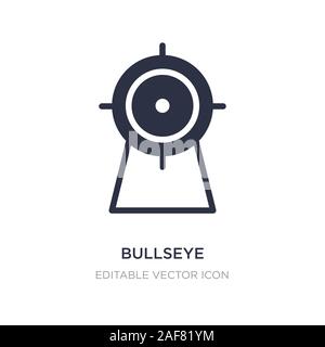 Bullseye icône sur fond blanc. Élément simple illustration de concept sportif. bullseye symbole icône du design. Illustration de Vecteur