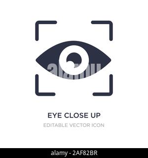 Fermer les yeux sur l'icône de bouton visibilité sur fond blanc. L'élément d'interface utilisateur simple illustration de concept. eye close up symbole icône bouton visibilité desig Illustration de Vecteur