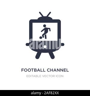 L'icône de la chaîne de football sur fond blanc. Illustration de l'élément simple concept sportif de football. l'icône de la chaîne de conception de symbole. Illustration de Vecteur
