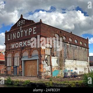 Linotype Works, Altrincham, Greater Manchester, Cheshire, Angleterre, Royaume-Uni - Linotype and Machinery Company Ltd, Angleterre, Royaume-Uni Banque D'Images
