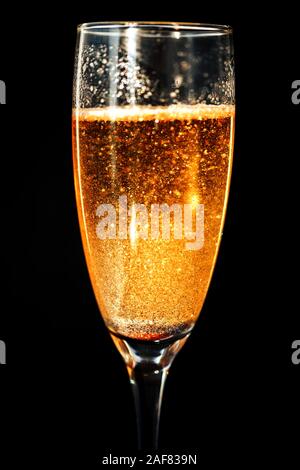 Un verre de champagne. Banque D'Images