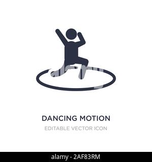 Motion danse icône sur fond blanc. Élément simple illustration de concept sportif. dancing icône motion design symbole. Illustration de Vecteur