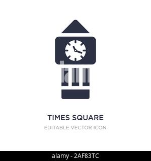 Times square icône sur fond blanc. Élément simple illustration à partir d'outils et ustensiles concept. Times square symbole icône du design. Illustration de Vecteur