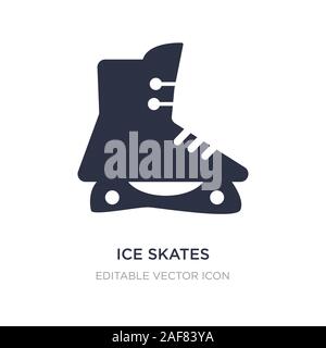 Patins à glace icône sur fond blanc. Élément simple illustration de concept sportif. Patins à glace symbole icône du design. Illustration de Vecteur