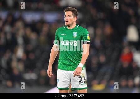 11 décembre 2019, Pride Park Stadium, Derby, England ; Sky Bet Championship, Derby County v Sheffield Mercredi : Sam Hutchinson (23) de Sheffield Mercredi Crédit : Jon Hobley/News Images Banque D'Images