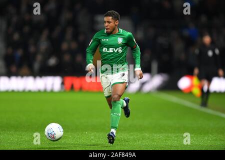 11 décembre 2019, Pride Park Stadium, Derby, England ; Sky Bet Championship, Derby County v Sheffield Mercredi : Kadeem Harris (7) de Sheffield Mercredi Crédit : Jon Hobley/News Images Banque D'Images