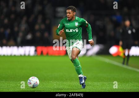 11 décembre 2019, Pride Park Stadium, Derby, England ; Sky Bet Championship, Derby County v Sheffield Mercredi : Kadeem Harris (7) de Sheffield Mercredi Crédit : Jon Hobley/News Images Banque D'Images