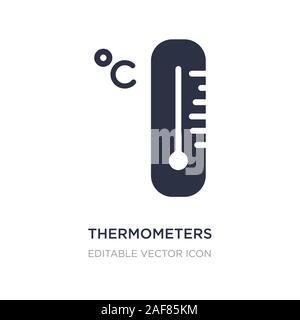 L'icône de thermomètres sur fond blanc. Élément simple illustration à partir d'outils et ustensiles thermomètres. concept design symbole icône. Illustration de Vecteur