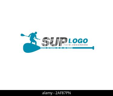 Logo Paddleboarding SUP Illustration de Vecteur