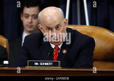 Washington DC, USA. 13 Décembre, 2019. Washington DC, USA. 13 Décembre, 2019. Rep. Louie Gohmert, R-Texas, vote non sur le deuxième article de destitution contre le Président Donald Trump lors d'une réunion du Comité judiciaire de la Chambre, vendredi, Décembre 13, 2019, sur la colline du Capitole à Washington. Photo piscine par Patrick Semansky/UPI UPI : Crédit/Alamy Live News Crédit : UPI/Alamy Live News Banque D'Images