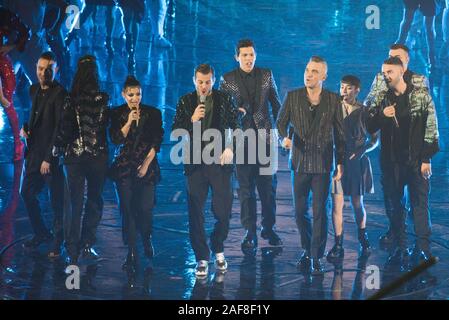 L'Italie. 13 Décembre, 2019. Show de X-Factor Italie 2019 la finale (Photo par Denis Ulliana/Pacific Press) Credit : Pacific Press Agency/Alamy Live News Crédit : Pacific Press Agency/Alamy Live News Banque D'Images