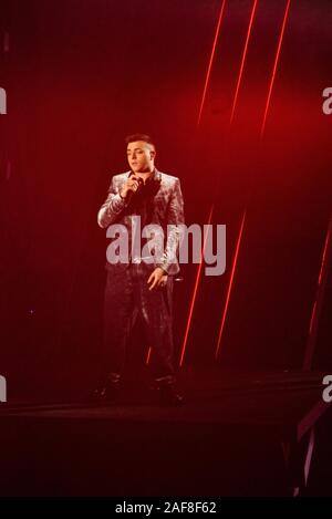 L'Italie. 13 Décembre, 2019. Show de X-Factor Italie 2019 la finale (Photo par Denis Ulliana/Pacific Press) Credit : Pacific Press Agency/Alamy Live News Crédit : Pacific Press Agency/Alamy Live News Banque D'Images