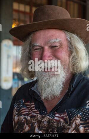 Terlingua, Texas. Guide de rivière 'Ed.' Banque D'Images