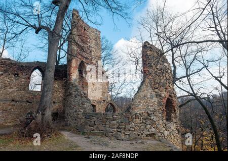 Vieux château Książ (Książ), Pologne, Europe Banque D'Images