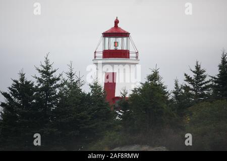 Phare de Head Harbour, au Nouveau-Brunswick, Canada Banque D'Images