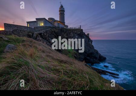 Phare Majeur de Cabo. Santander, Espagne Banque D'Images